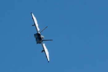 F A-18 Super Hornet performing at the Oceana Airshow in Virginia Beach, September 2025