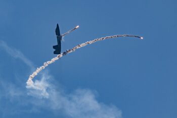F-22 Raptor with Chaff Deployment Image ID: 919