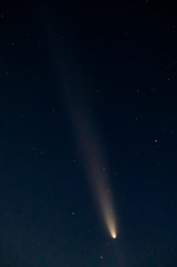 Comet C 2023 A3 Tsuchinshan-ATLAS captured over Virginia Beach in October 2024